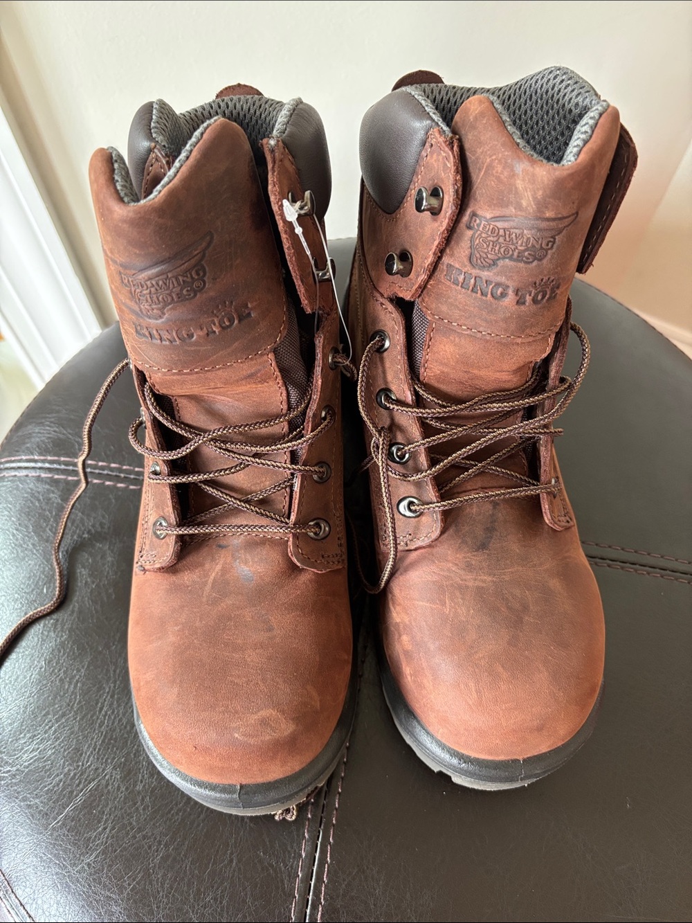 Red Wing 2242 Brown Leather Women’s Work Boots 7.5 B